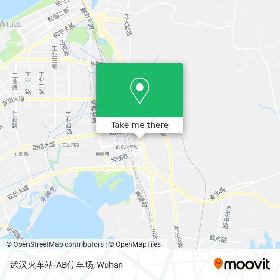 武汉火车站-AB停车场 map