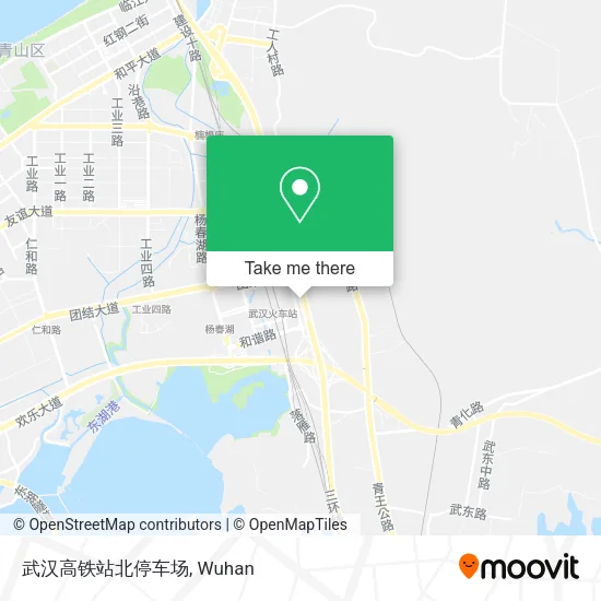 武汉高铁站北停车场 map