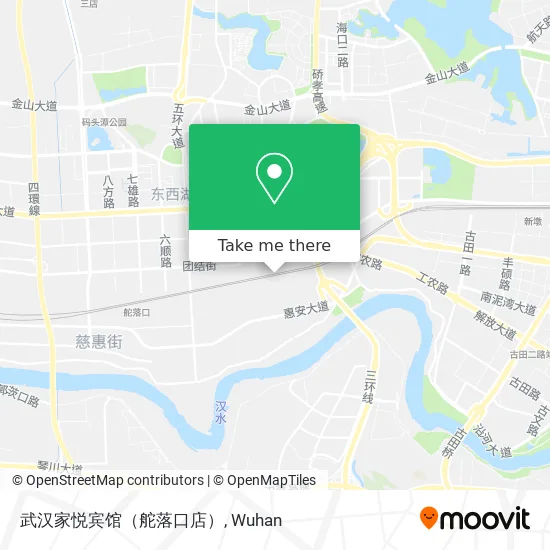 武汉家悦宾馆（舵落口店） map