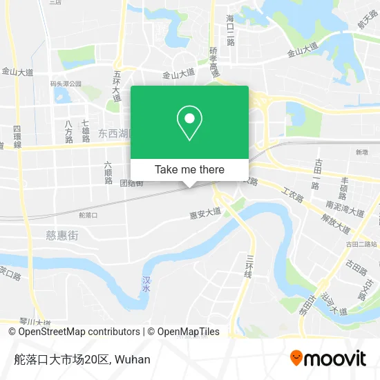 舵落口大市场20区 map
