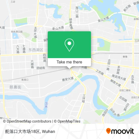 舵落口大市场18区 map