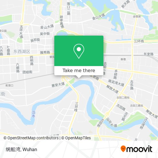 纲船湾 map