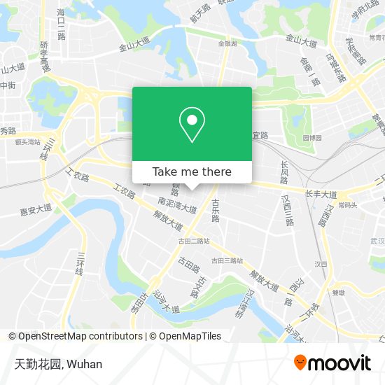 天勤花园 map