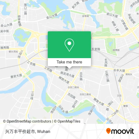 兴万丰平价超市 map