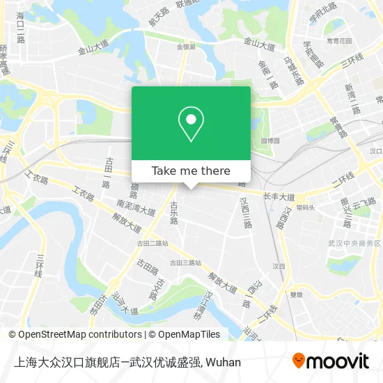 上海大众汉口旗舰店—武汉优诚盛强 map