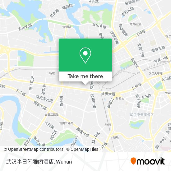 武汉半日闲雅阁酒店 map