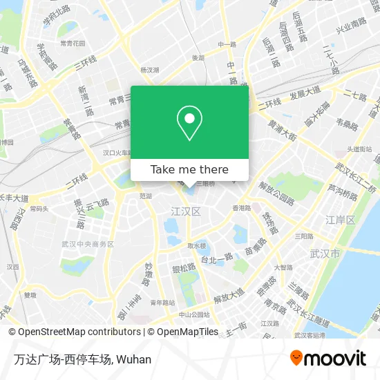 万达广场-西停车场 map