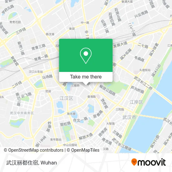 武汉丽都住宿 map