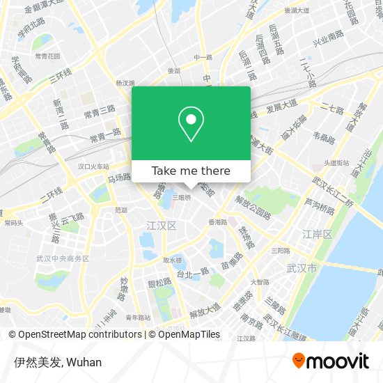 伊然美发 map