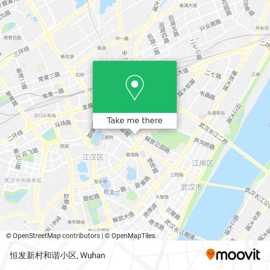 恒发新村和谐小区 map