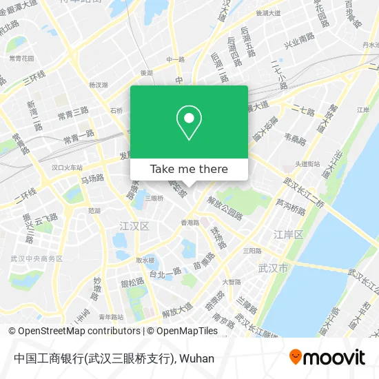 中国工商银行(武汉三眼桥支行) map