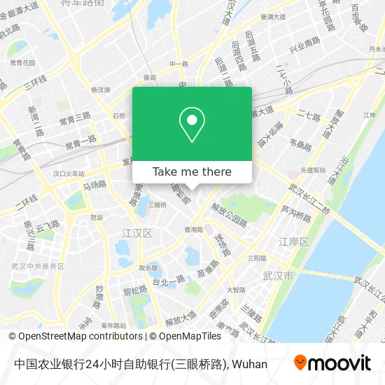中国农业银行24小时自助银行(三眼桥路) map