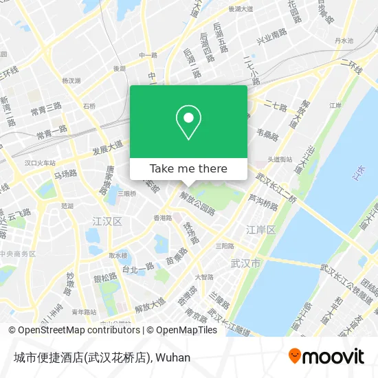 城市便捷酒店(武汉花桥店) map