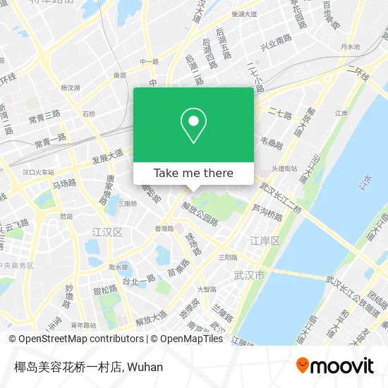 椰岛美容花桥一村店 map