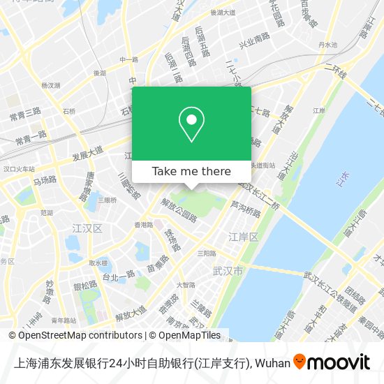 上海浦东发展银行24小时自助银行(江岸支行) map