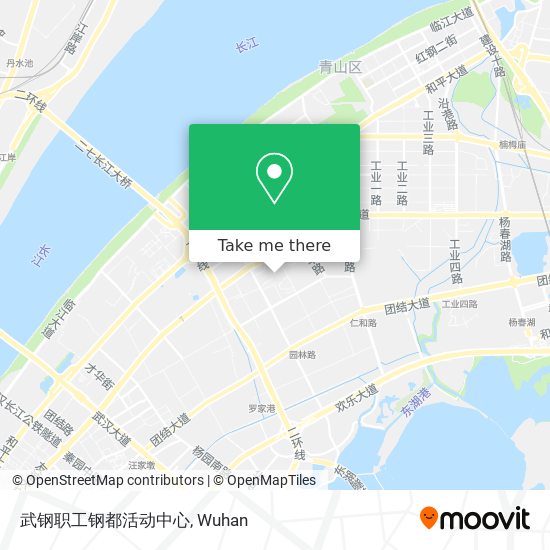 武钢职工钢都活动中心 map