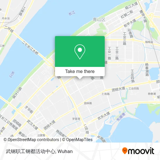 武钢职工钢都活动中心 map