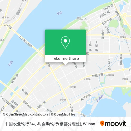 中国农业银行24小时自助银行(钢都分理处) map
