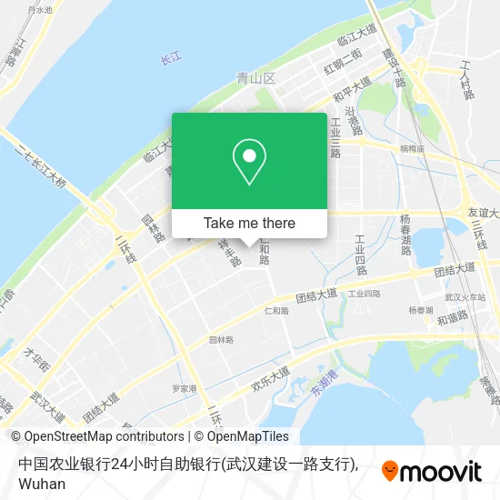 中国农业银行24小时自助银行(武汉建设一路支行) map