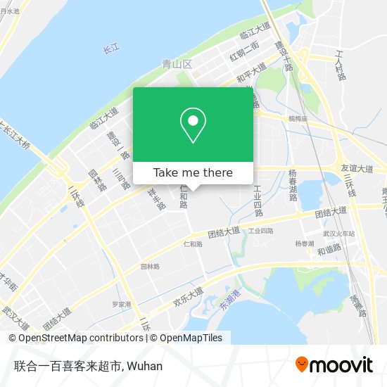 联合一百喜客来超市 map