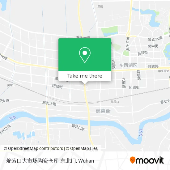 舵落口大市场陶瓷仓库-东北门 map