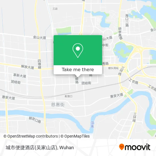 城市便捷酒店(吴家山店) map