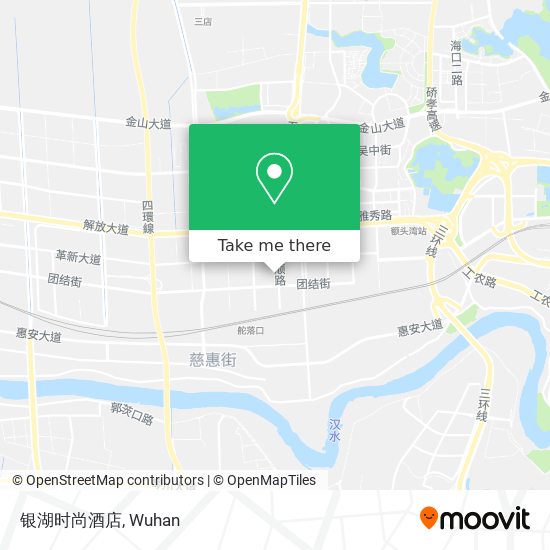 银湖时尚酒店 map
