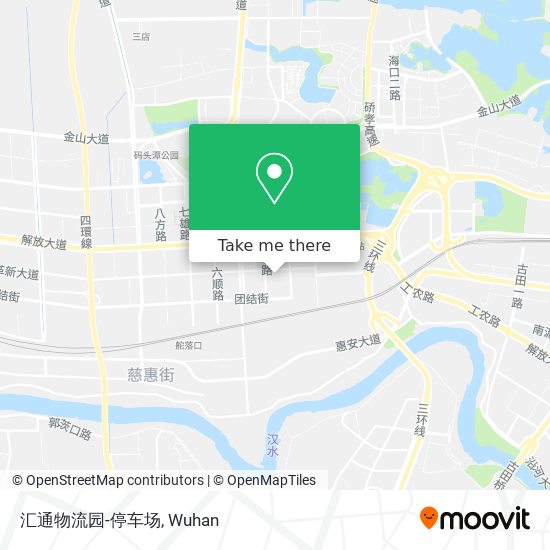 汇通物流园-停车场 map