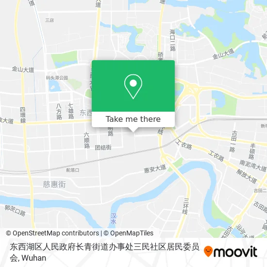 东西湖区人民政府长青街道办事处三民社区居民委员会 map