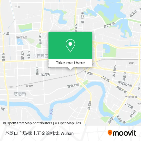舵落口广场-家电五金涂料城 map