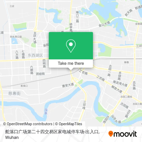 舵落口广场第二十四交易区家电城停车场-出入口 map