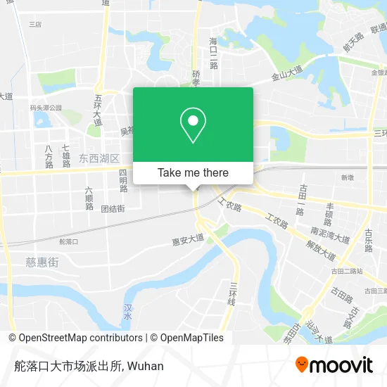 舵落口大市场派出所 map