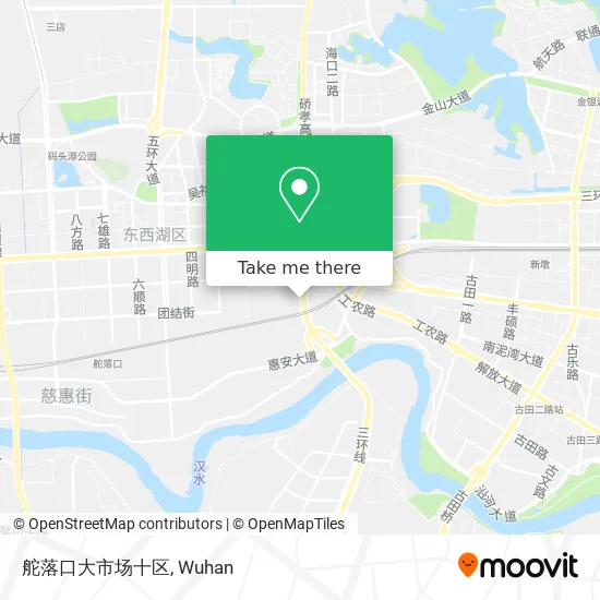 舵落口大市场十区 map
