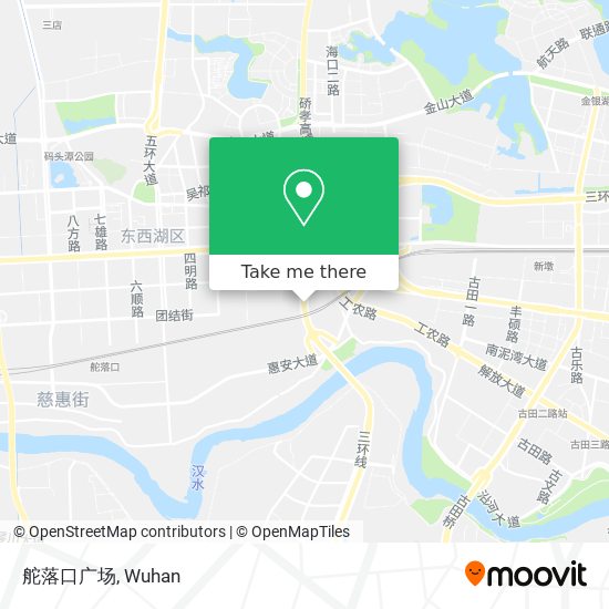 舵落口广场 map