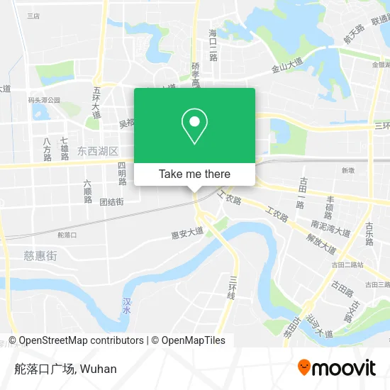 舵落口广场 map