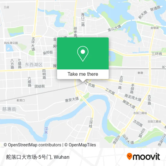 舵落口大市场-5号门 map