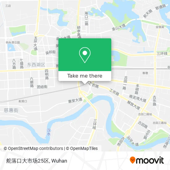 舵落口大市场25区 map