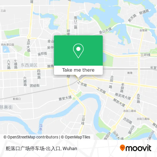 舵落口广场停车场-出入口 map