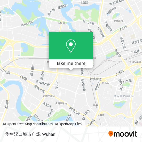 华生汉口城市广场 map