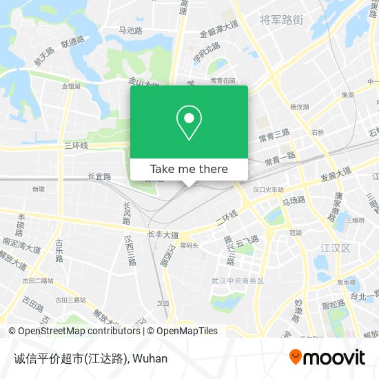 诚信平价超市(江达路) map