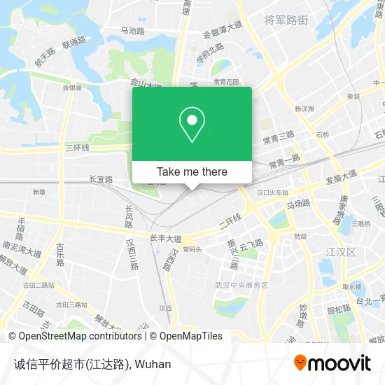 诚信平价超市(江达路) map