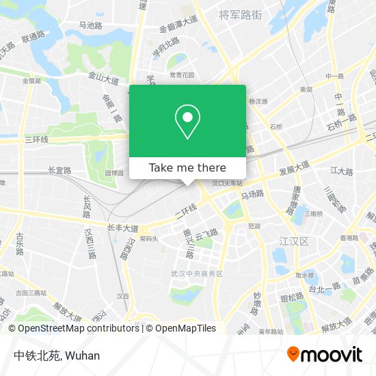 中铁北苑 map