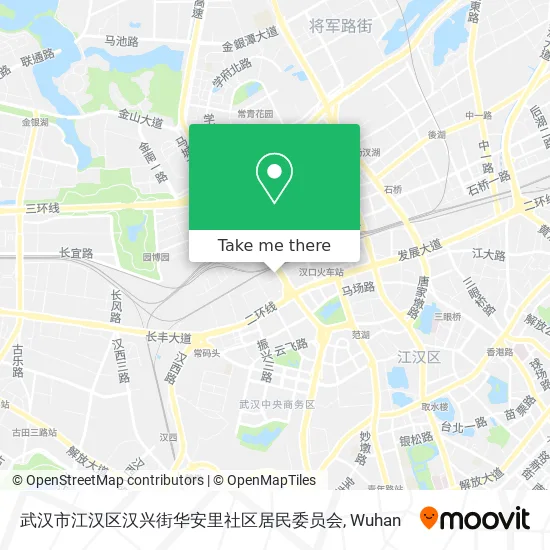 武汉市江汉区汉兴街华安里社区居民委员会 map