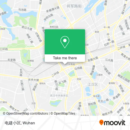 电建小区 map
