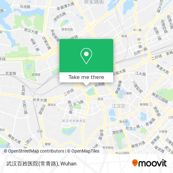 武汉百姓医院(常青路) map