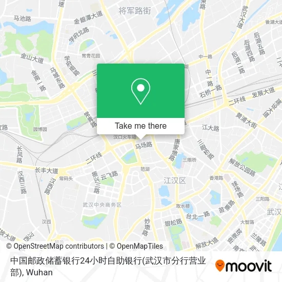 中国邮政储蓄银行24小时自助银行(武汉市分行营业部) map
