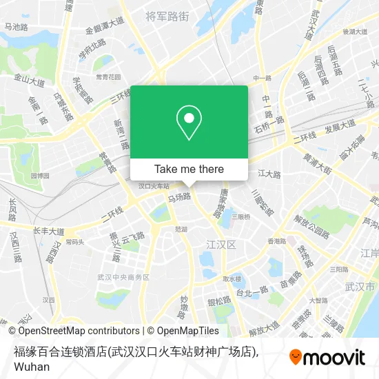 福缘百合连锁酒店(武汉汉口火车站财神广场店) map