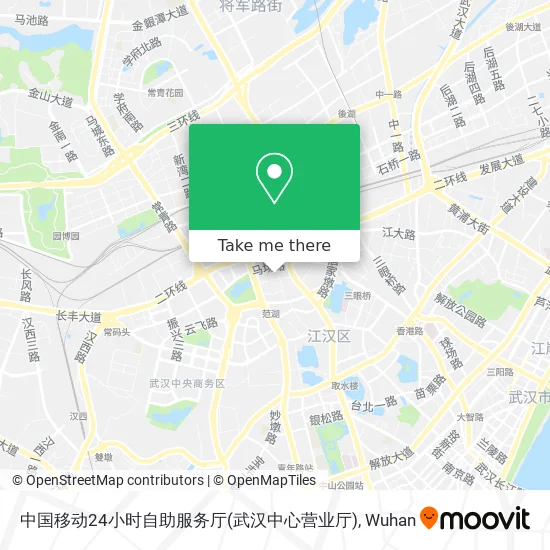 中国移动24小时自助服务厅(武汉中心营业厅) map