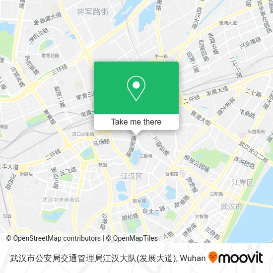 武汉市公安局交通管理局江汉大队(发展大道) map