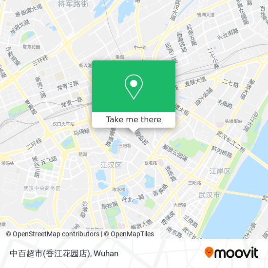 中百超市(香江花园店) map
